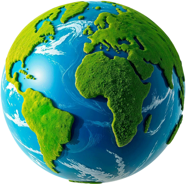 Spinning Earth Globe